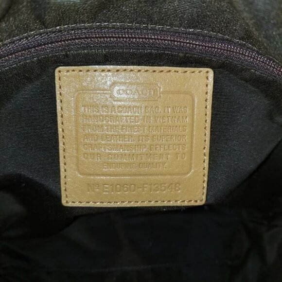 Coach 2010 Patchwork Tote canvas, snakeskin leather, sequins & metallic accents - Picture 7 of 7